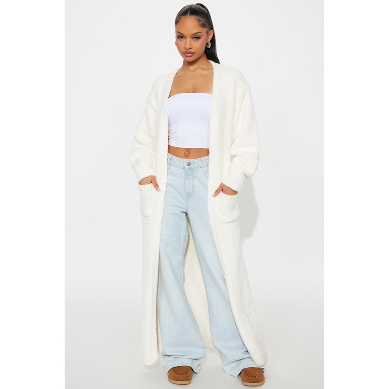 Living In It Cardigan – Ivory