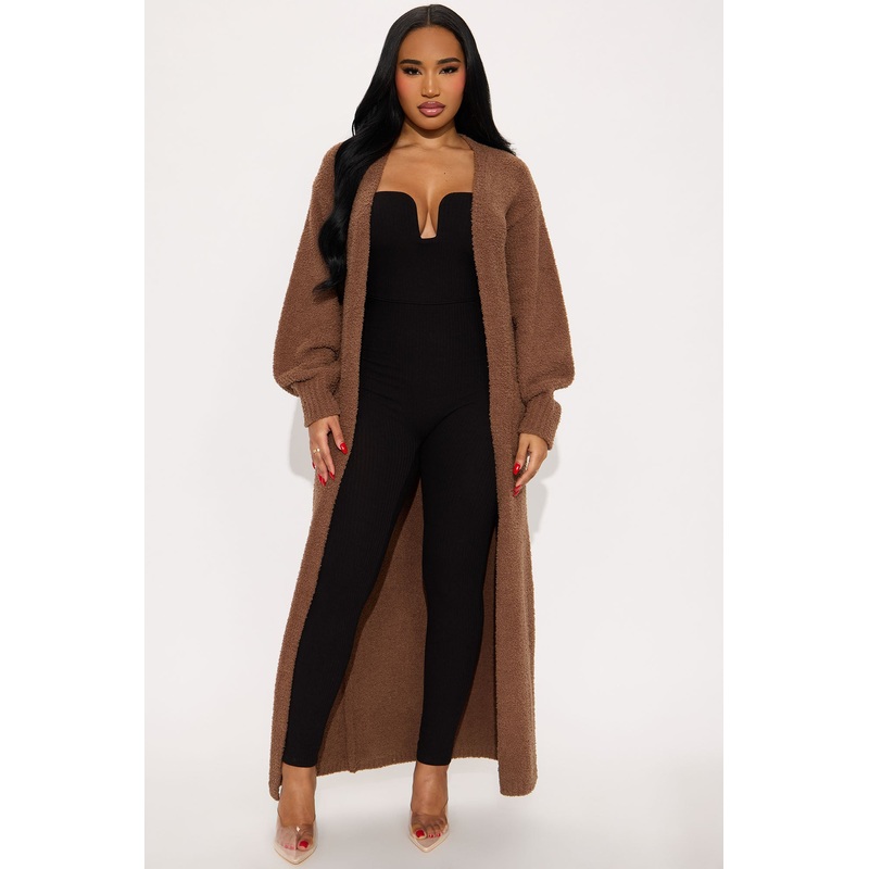 Living In It Cardigan – Mocha