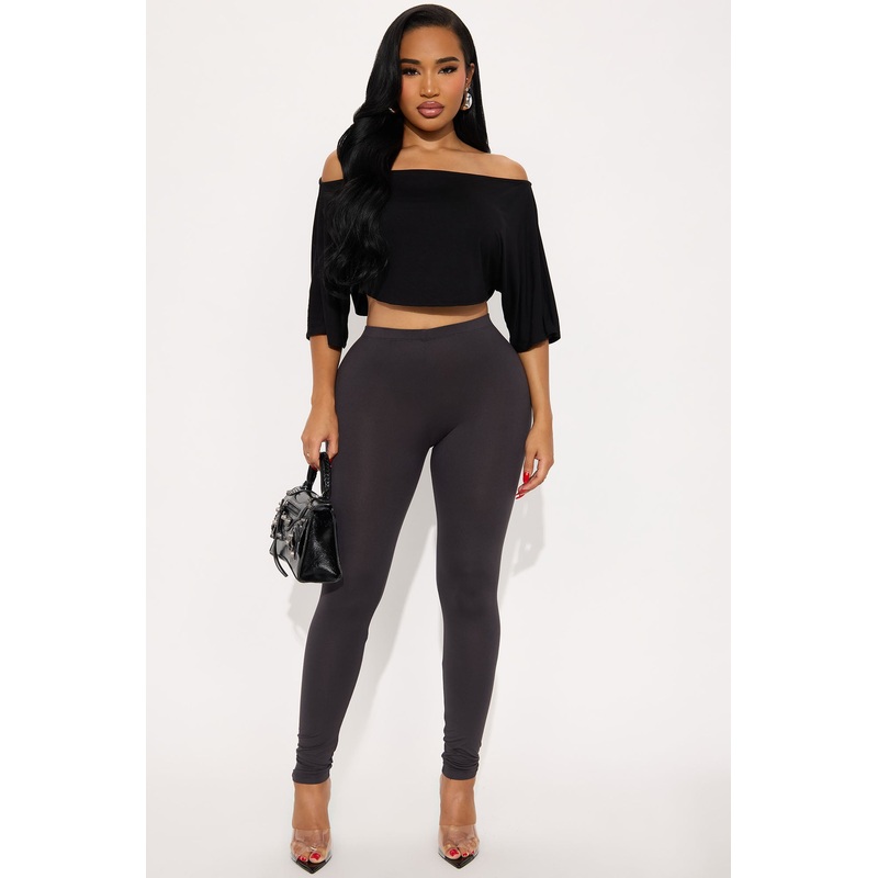 My Number One Leggings – Charcoal