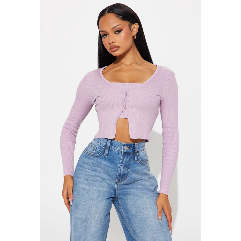 Early Sunsets Sweater Set – Lavender