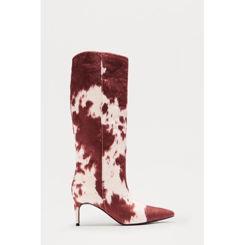 Nomade Stiletto Knee High Boots – Multi Color