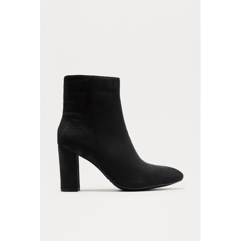 Park Faux Suede Booties – Black