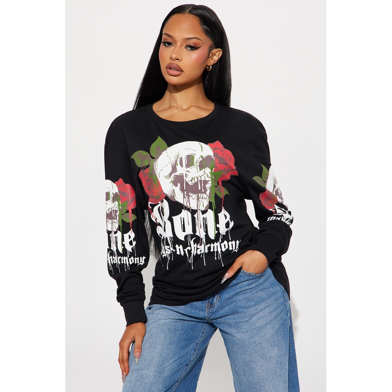 Bone Thugs N Harmony Roses Long Sleeve Tee – Black