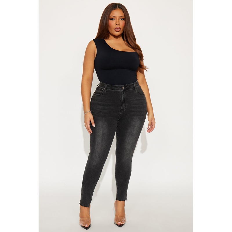 Tall In My Prime High Waist Skinny Jeans – Black