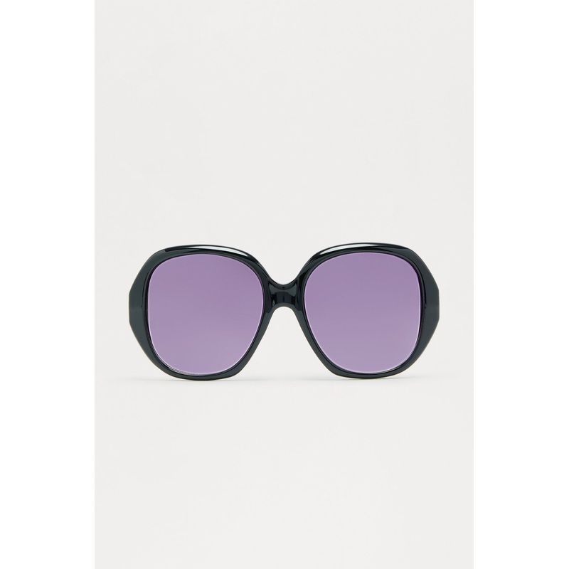 Darling Gaze Round Sunglasses – Black