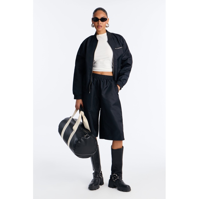 Emerson Jacket Short Set – Black