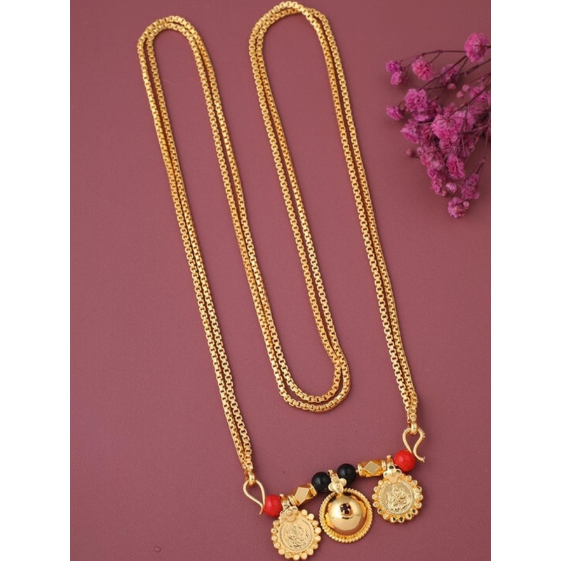 Jewelry Miguel Gold-Plated Artificial Beads Mangalsutra