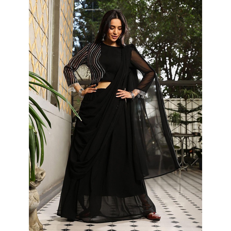 QISSA Poly Georgette Saree