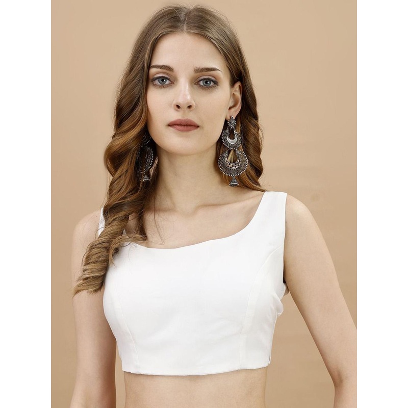 Tikhi Imli Square Neck Sleeveless Saree Blouse