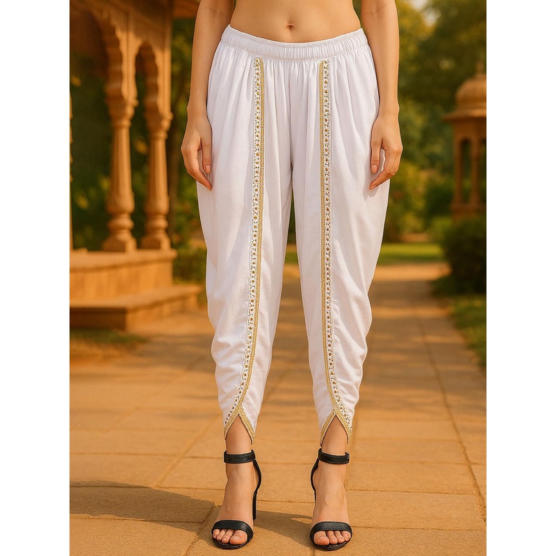 Miaz Lifestyle Women Embroidered Dhoti Salwar