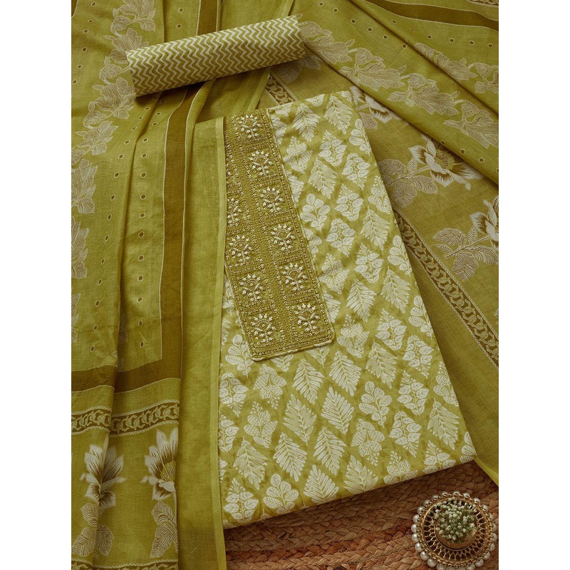 Soch Botanical Printed Unstitched Dress Material