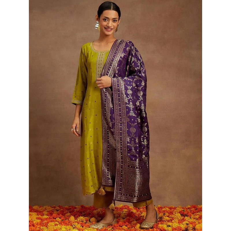 Twika Women Ethnic Motifs Kurta with Trouser & Dupatta