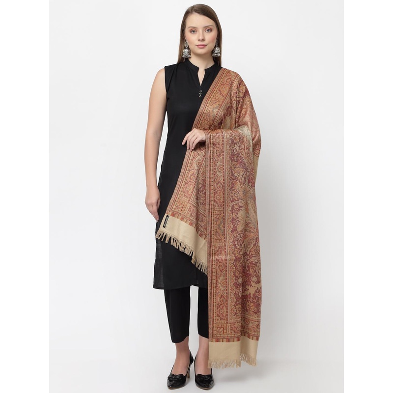 WEAVERS VILLA Women Woven Design Winter Shawl