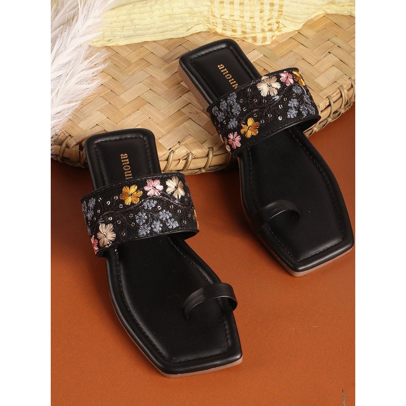 Anouk Women Embroidered One Toe Flats