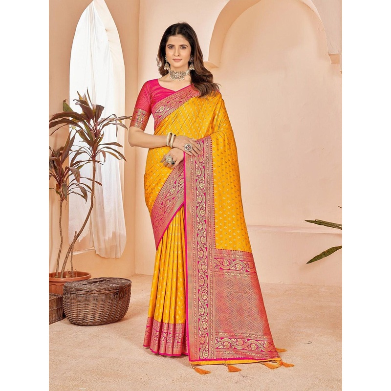 DIVASTRI Silk Blend Kanjeevaram Saree
