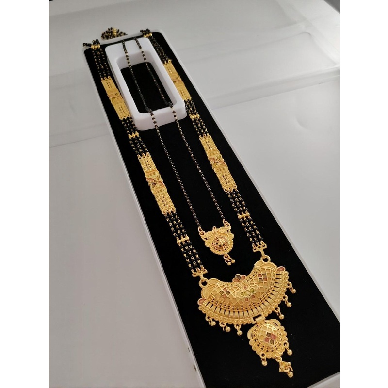PC STAR Gold-Plated Artificial Beaded Mangalsutra