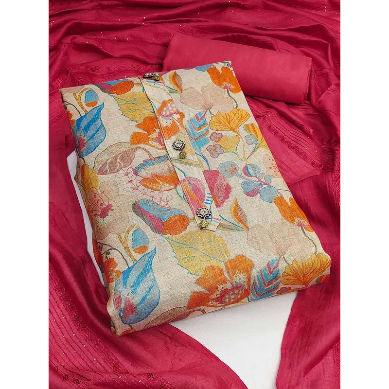 Peachmode Printed Unstitched Dress Material