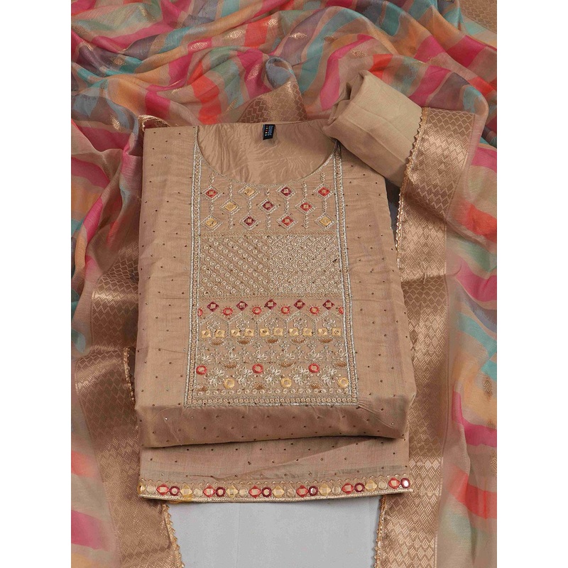 TAVAS Embroidered Unstitched Dress Material