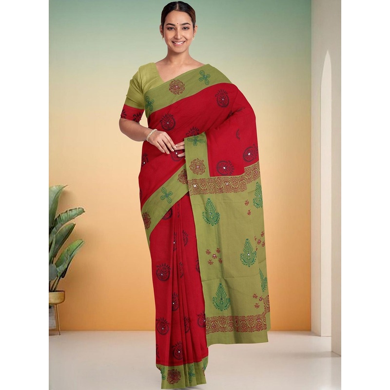 The Chennai Silks Ethnic Motifs Printed Saree