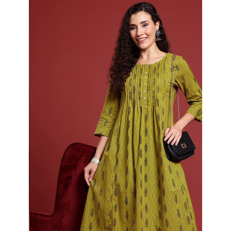 Anouk Women Printed A-Line Kurta