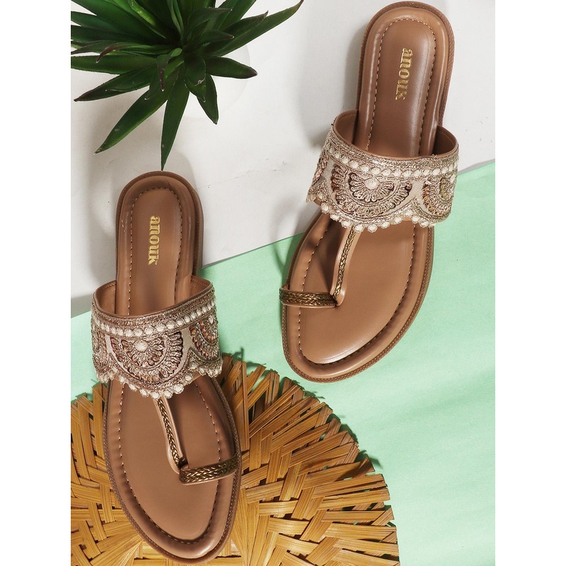 Anouk Women Slip-On Open Toe Flats