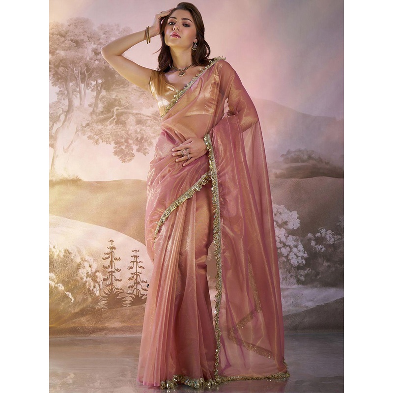 Kalista Sequinned Organza Saree