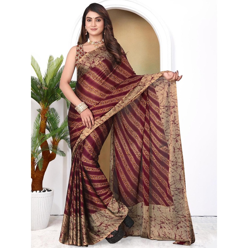 MAGNEITTA Pure Chiffon Saree