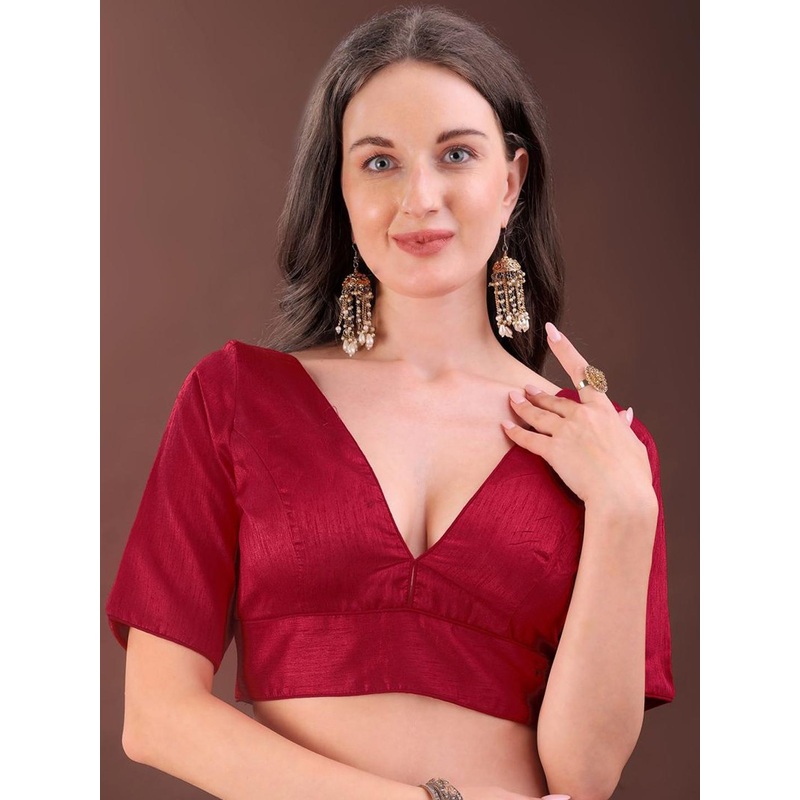 Tikhi Imli V-Neck Saree Blouse
