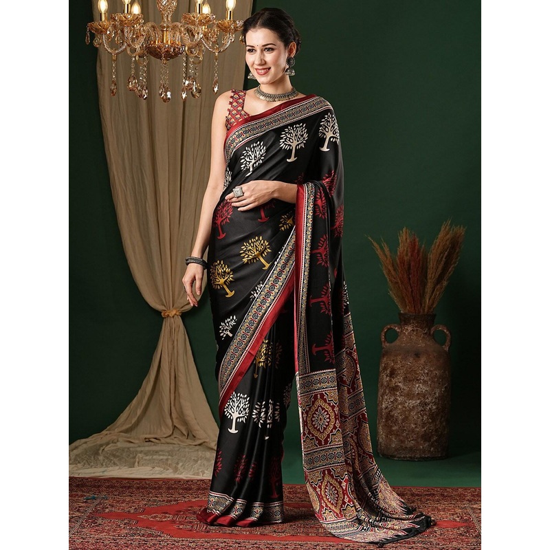 Anouk Ethnic Motifs Pure Crepe Saree