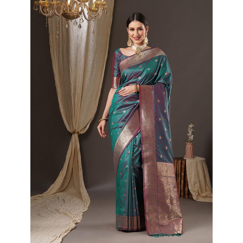 Anouk Woven Design Zari Banarasi Saree