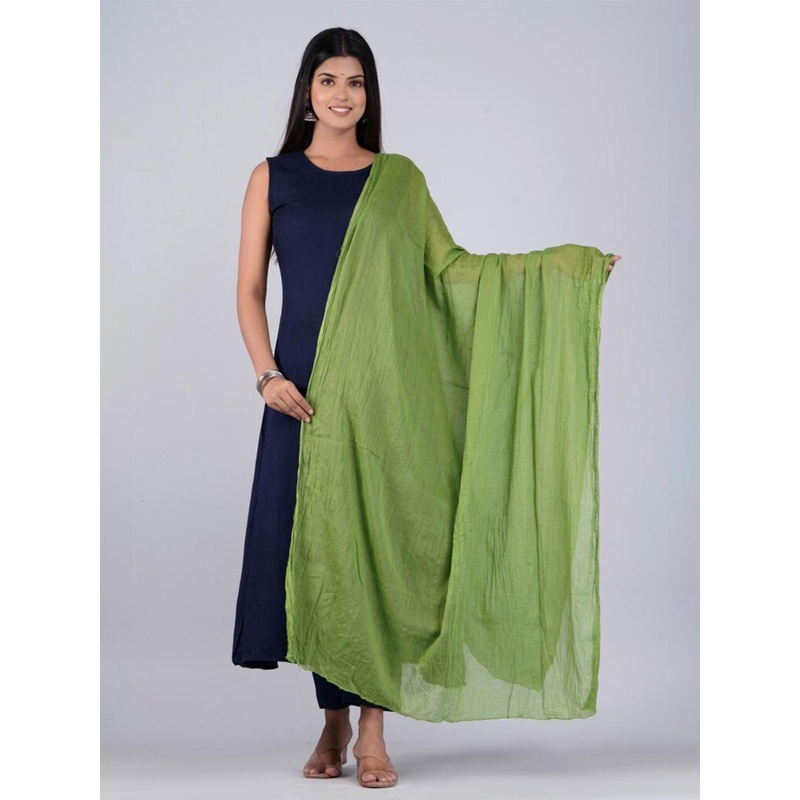 HERE&NOW Green Cotton Dupatta