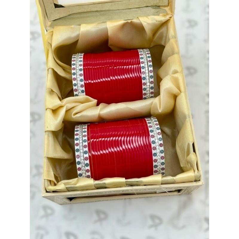 Lybashine Women Red Alloy Bridal Chooda Set