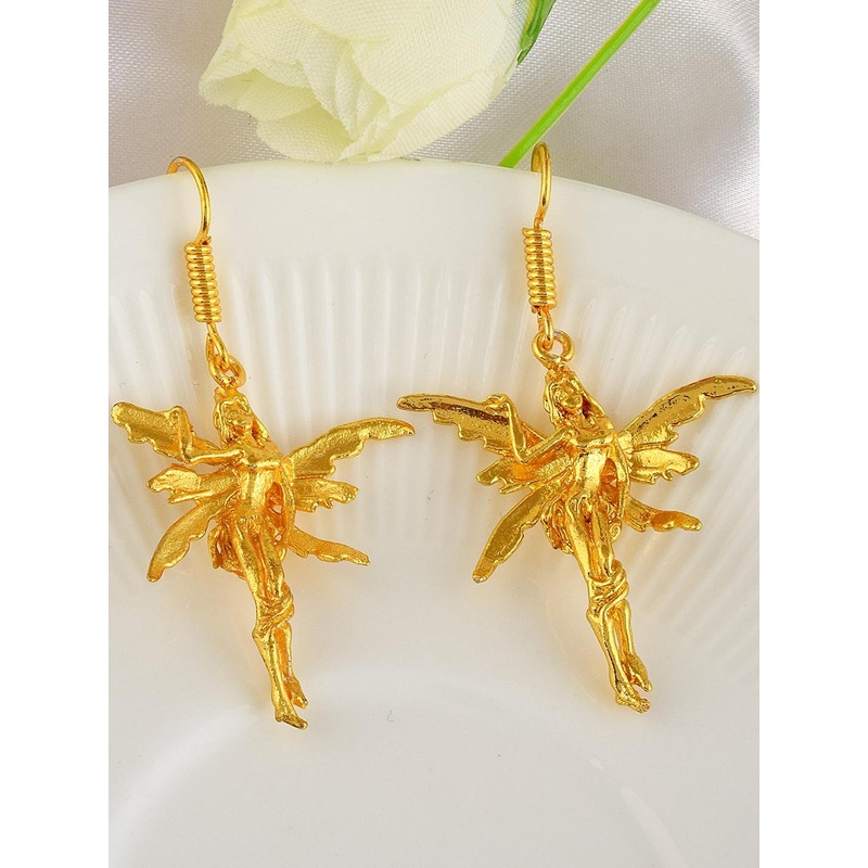 Missmister Gold-Plated Brass Earrings