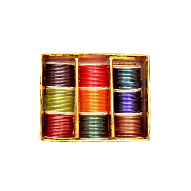 NMII Set Of 144 Glossy Finished Antique Bangles