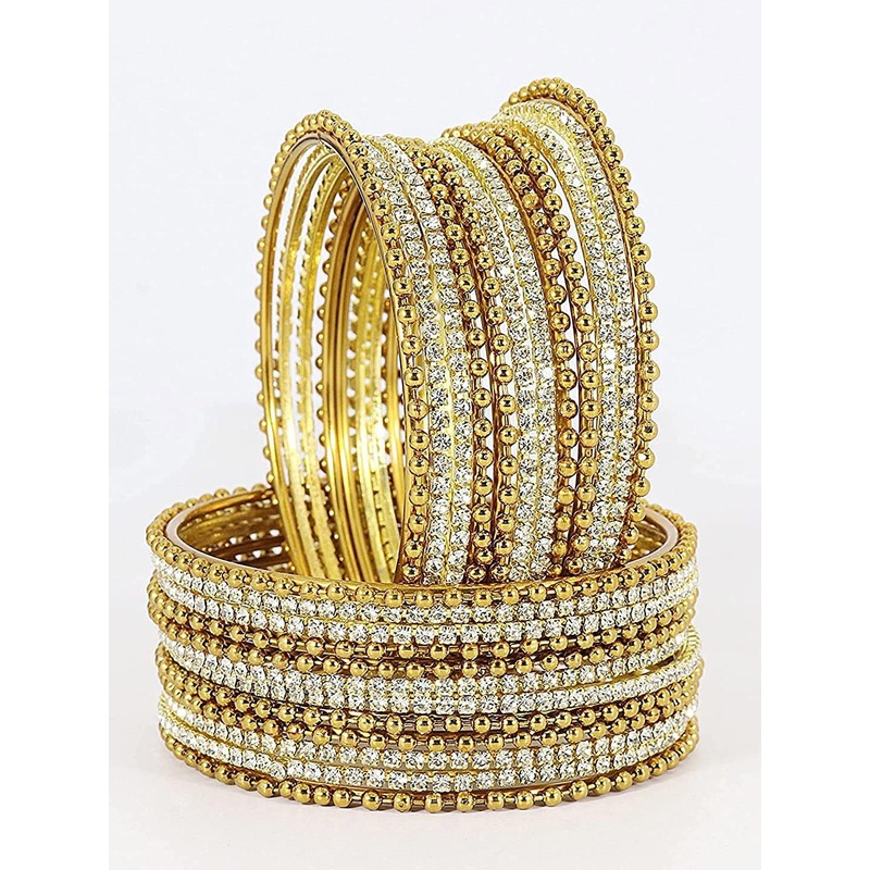 NMII Set Of 24 Cubic Zirconia-Studded Bangle Set