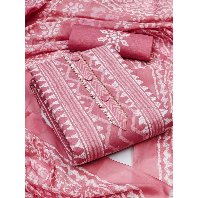 Peachmode Printed Pure Cotton Unstitched Dress Material