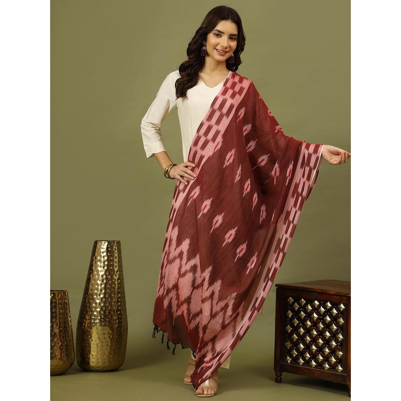 Sangria Abstract Printed Pure Cotton Dupatta