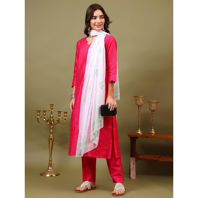 Sangria Floral Printed Chiffon Dupatta