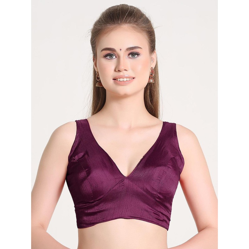 HERE&NOW V Neck Readymade Saree Blouse