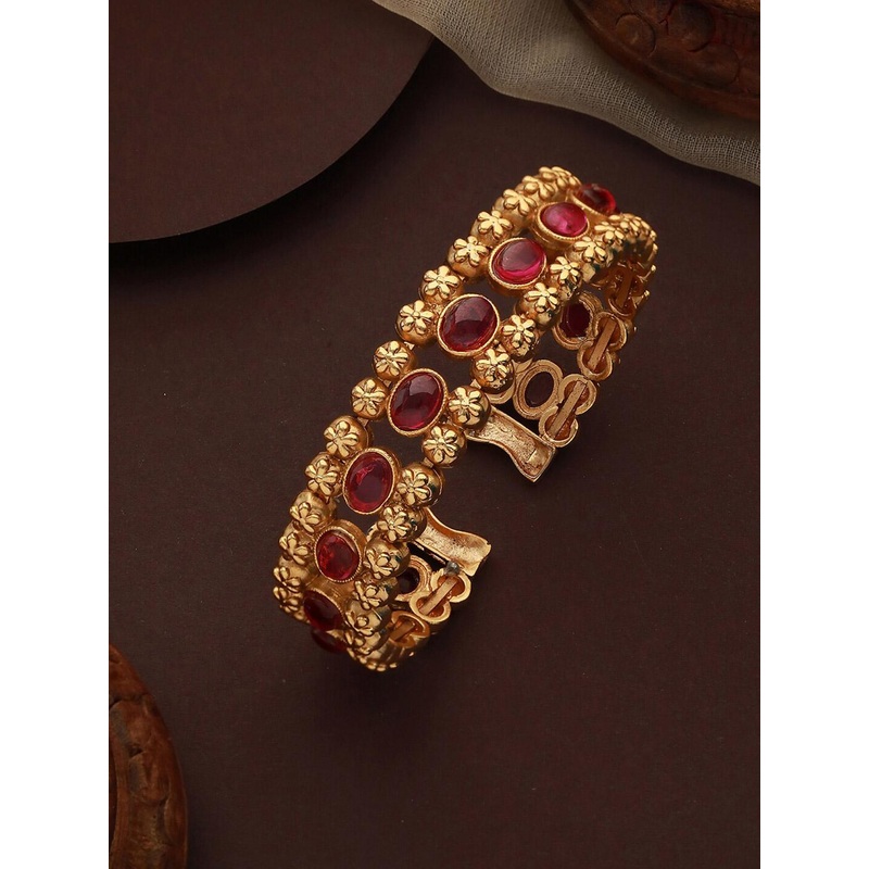 Jazz and Sizzle Gold-Plated Cuff Bracelet