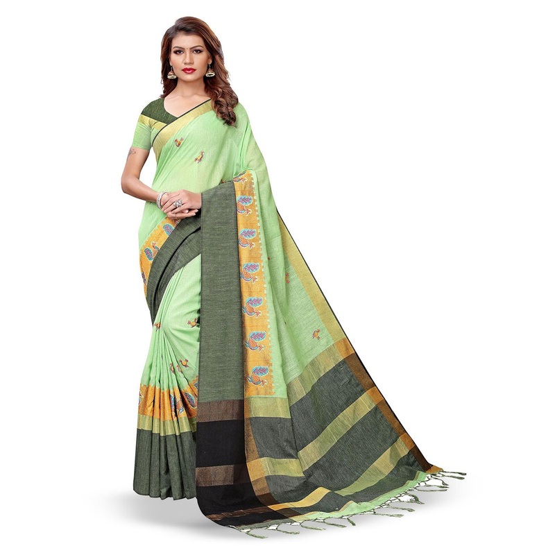 KALINI Ethnic Motifs Embroidered Saree