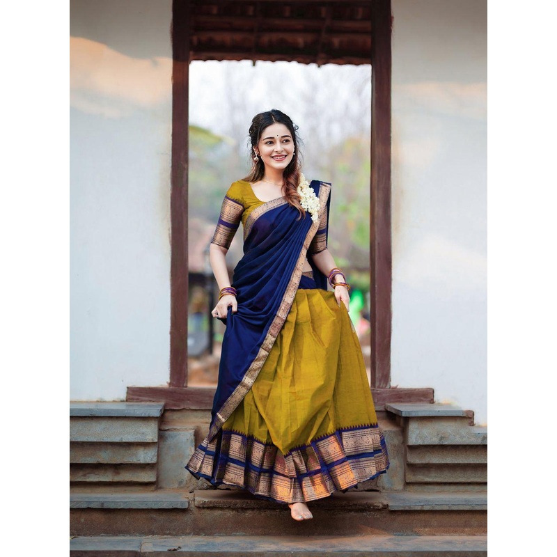R K INFINITIVE Semi-Stitched Lehenga & Unstitched Blouse With Dupatta