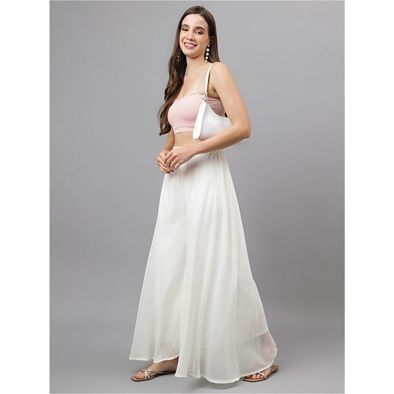 RATAN Flared Georgette Ethnic Palazzos