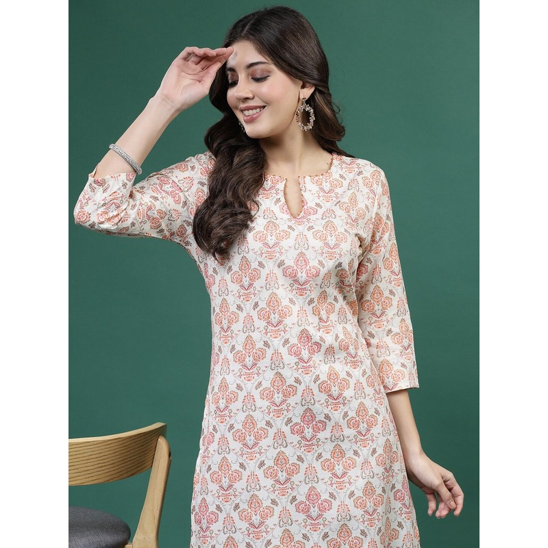 Sangria Printed Straight Kurtas