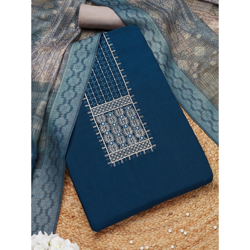 Soch Floral Embroidered Sequinned Unstitched Dress Material