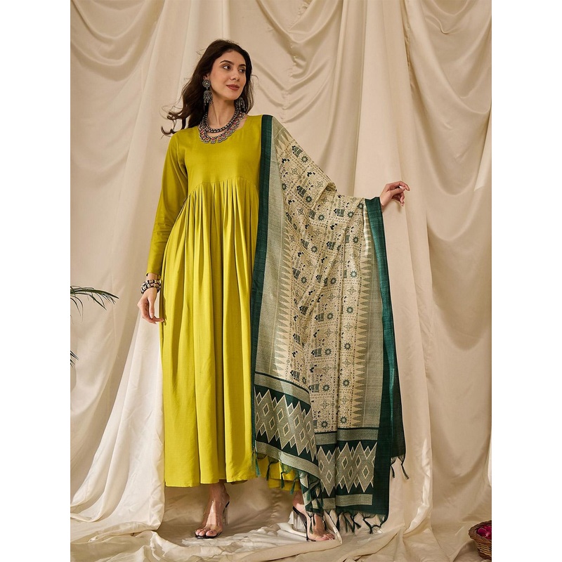 InWeave Geometric Printed Dupatta With Tasselled Border