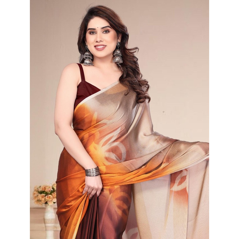 SUPERLAXMI Colourblocked Pure Chiffon Saree