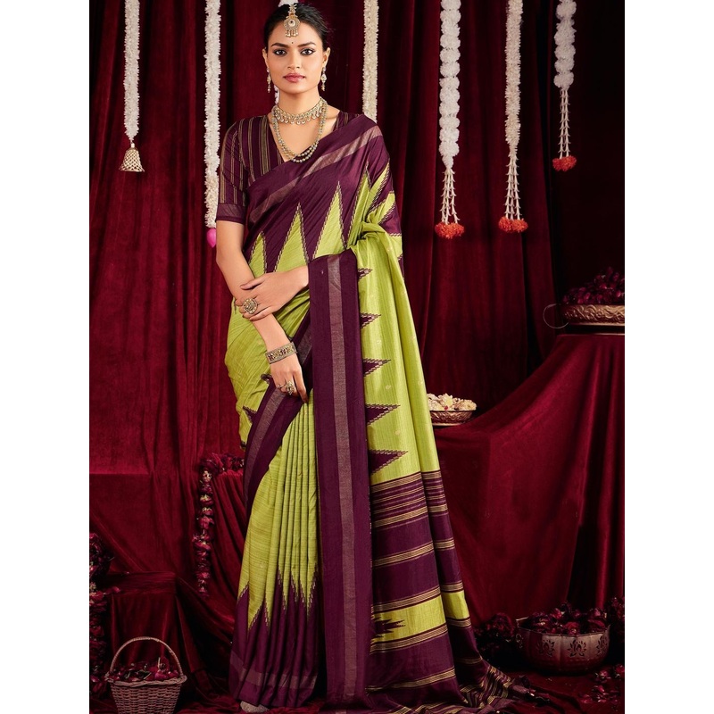 TIRA Woven Design Silk Blend Handloom Fashion Saree