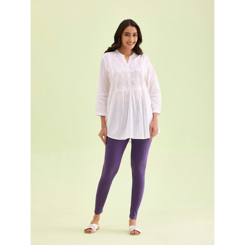 Go Colors Mid-Rise Slim-Fit Ankle-Length Leggings