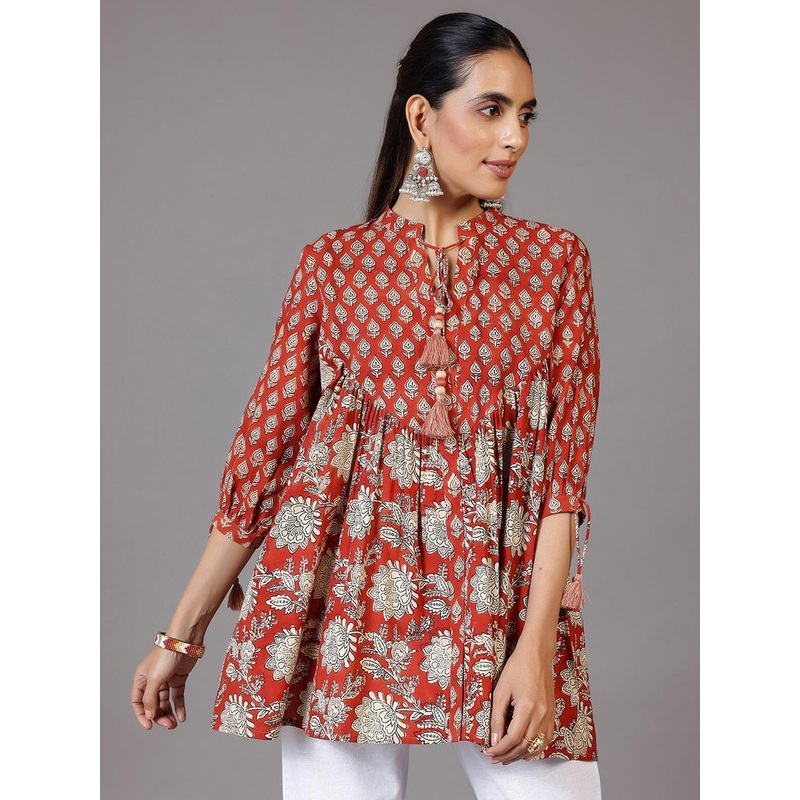 Libas Mandarin Collar Printed Ethnic Tunic